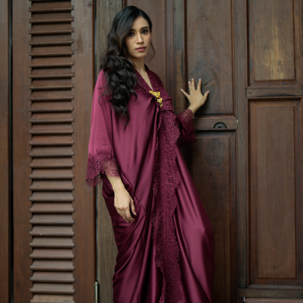 Kaften Lacey - Burgundy - Image 2